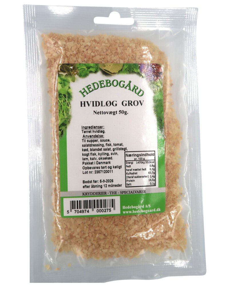 Hedebogaard Krydderi - Hvidløgsgranulat 50 g