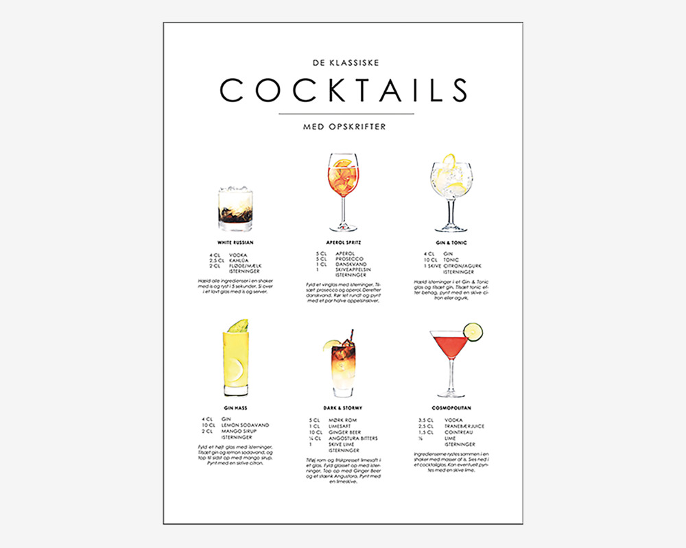 Plakat Cocktails 