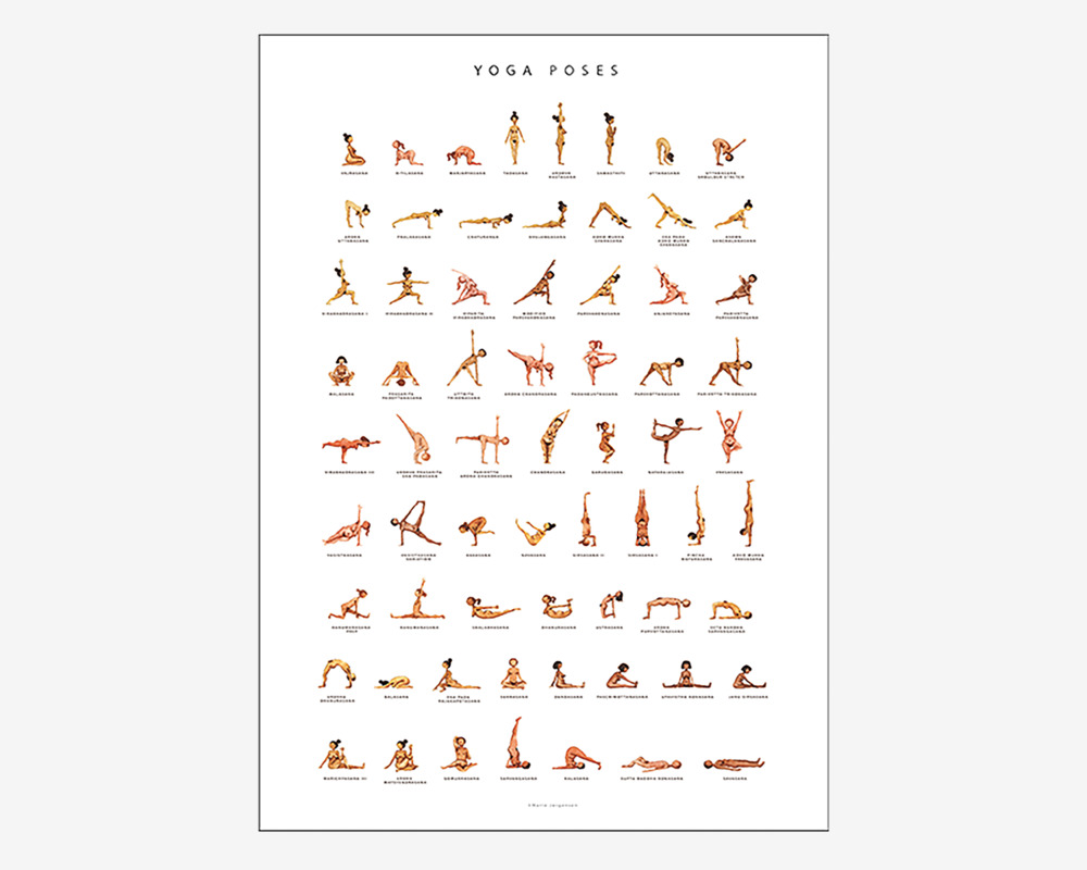 Plakat Yoga Poses 