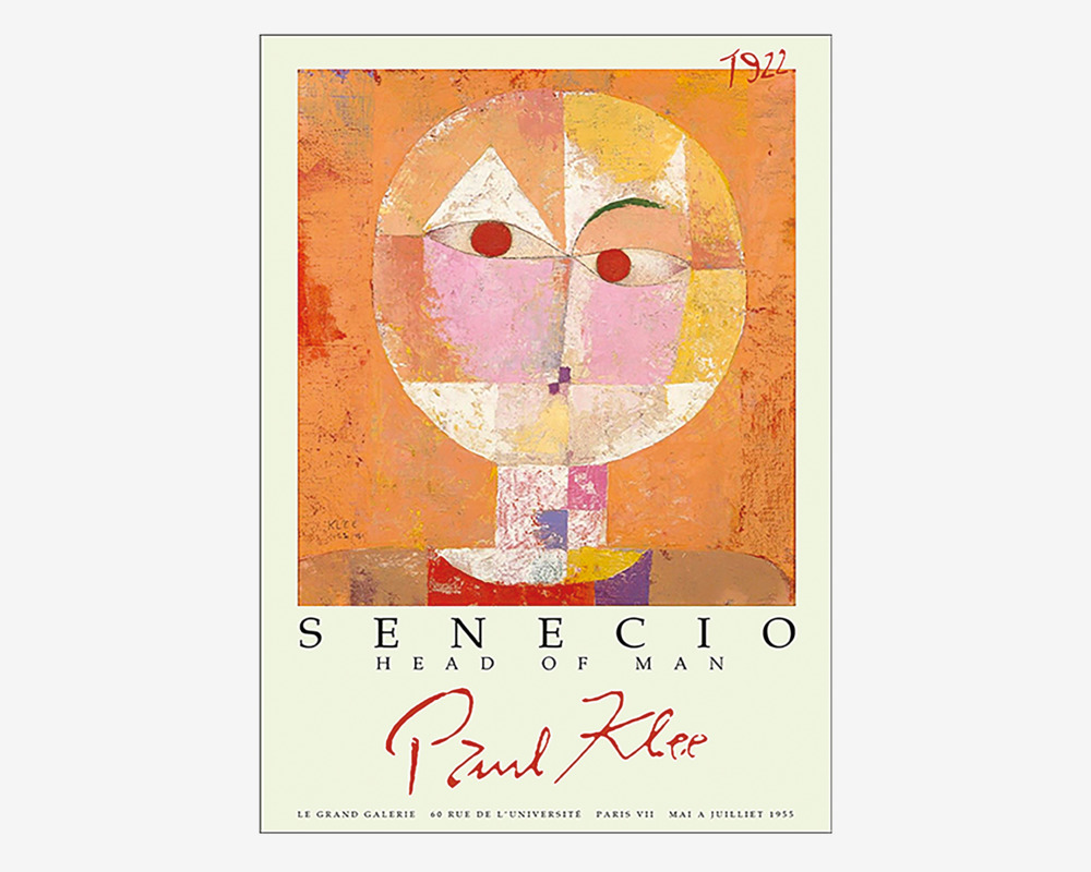 Plakat Senecio - Paul Klee 