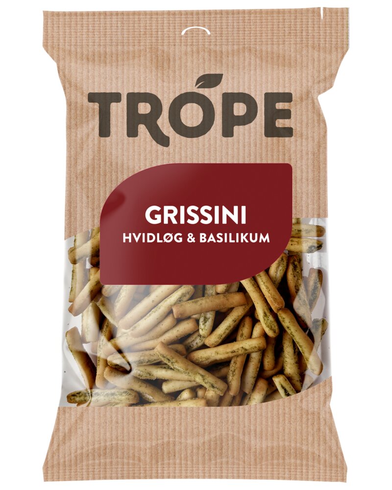 TROPE Grissini hvidløg og basilikum 100 g