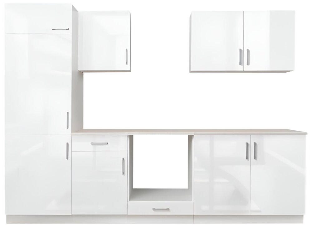 Køkken 7 moduler 2,7 m - hvid