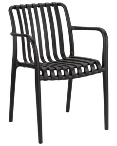 Milano stapelbar stol svart