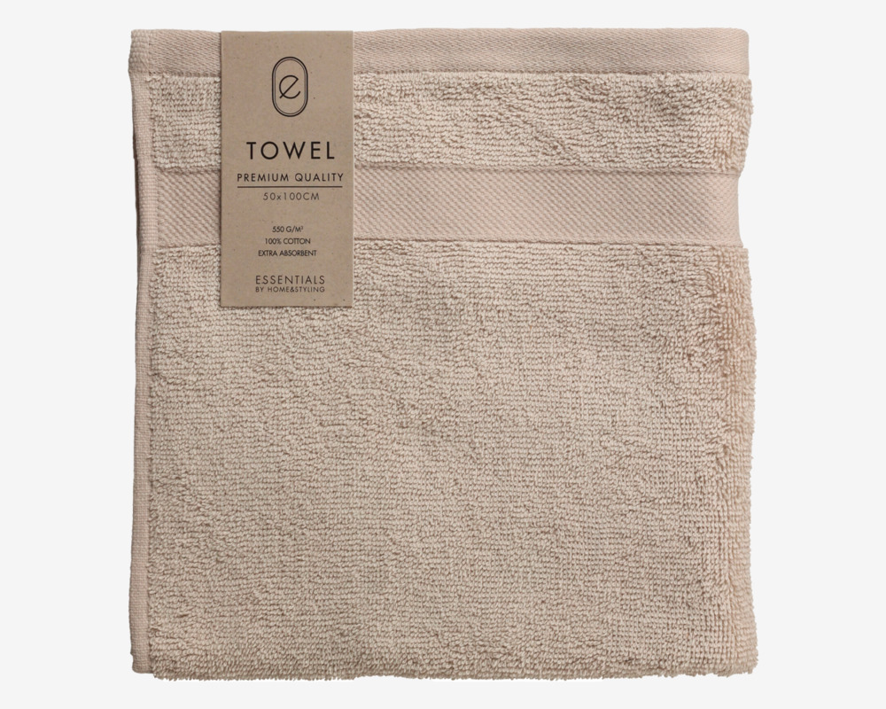 Håndklæder 50x100 cm Sandfarvet 
