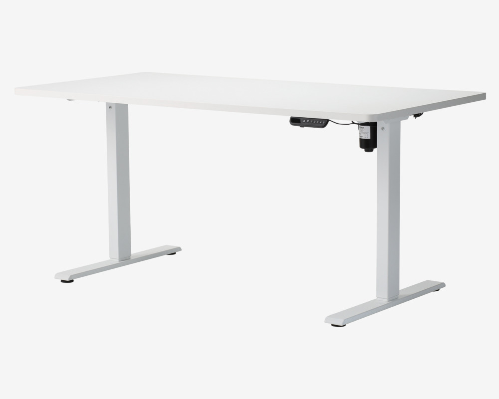 Hæve-Sænkebord 80x160 cm Hvid/Hvid