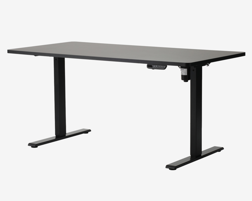 Hæve-Sænkebord 80x160 cm Sort/Sort