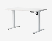 Hæve-Sænkebord 70x130 cm Hvid/Hvid