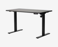 Hæve-Sænkebord 70x130 cm Sort/Sort