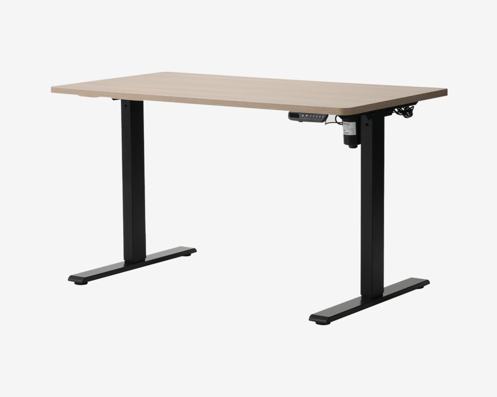 Hæve-Sænkebord 70x130 cm Eg/Sort
