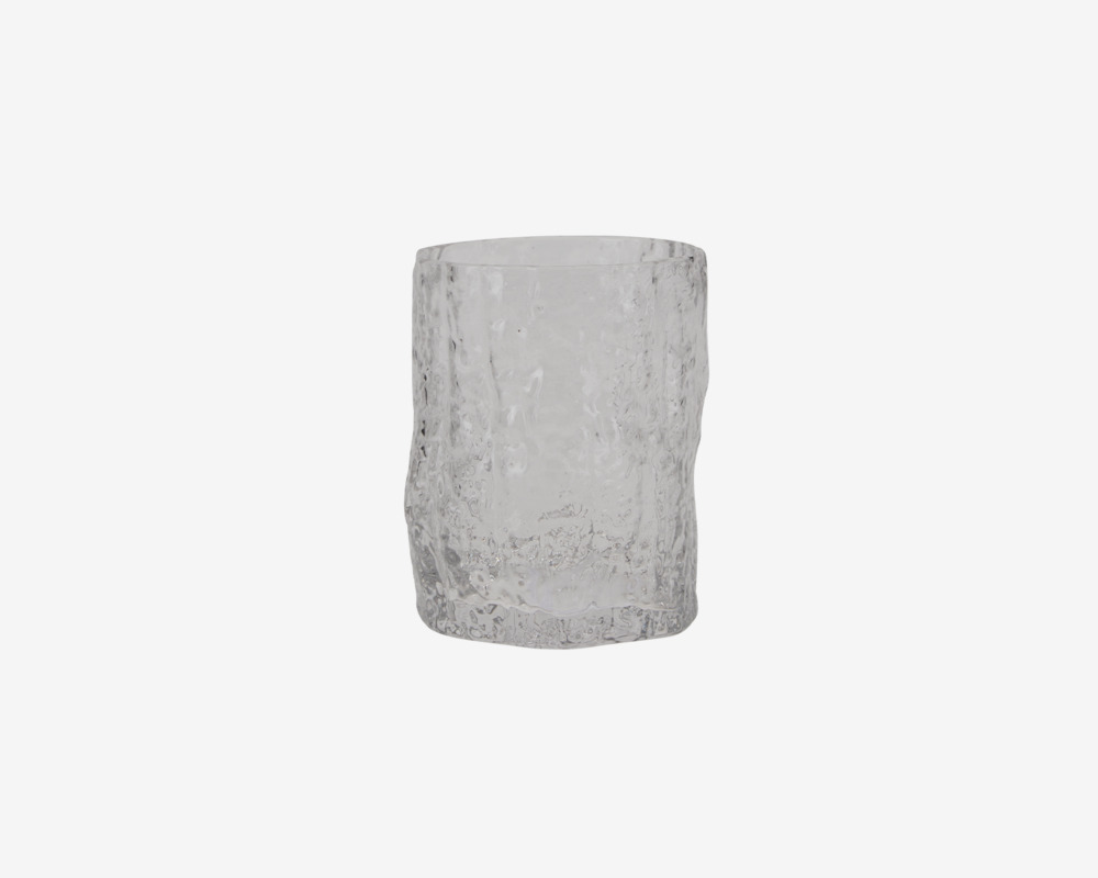 Glas Organisk Form Klar H.9,5 cm 