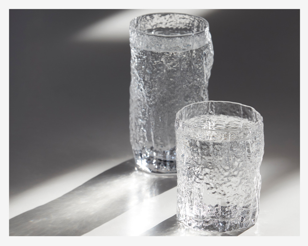Glas Organisk Form Klar H.9,5 cm 