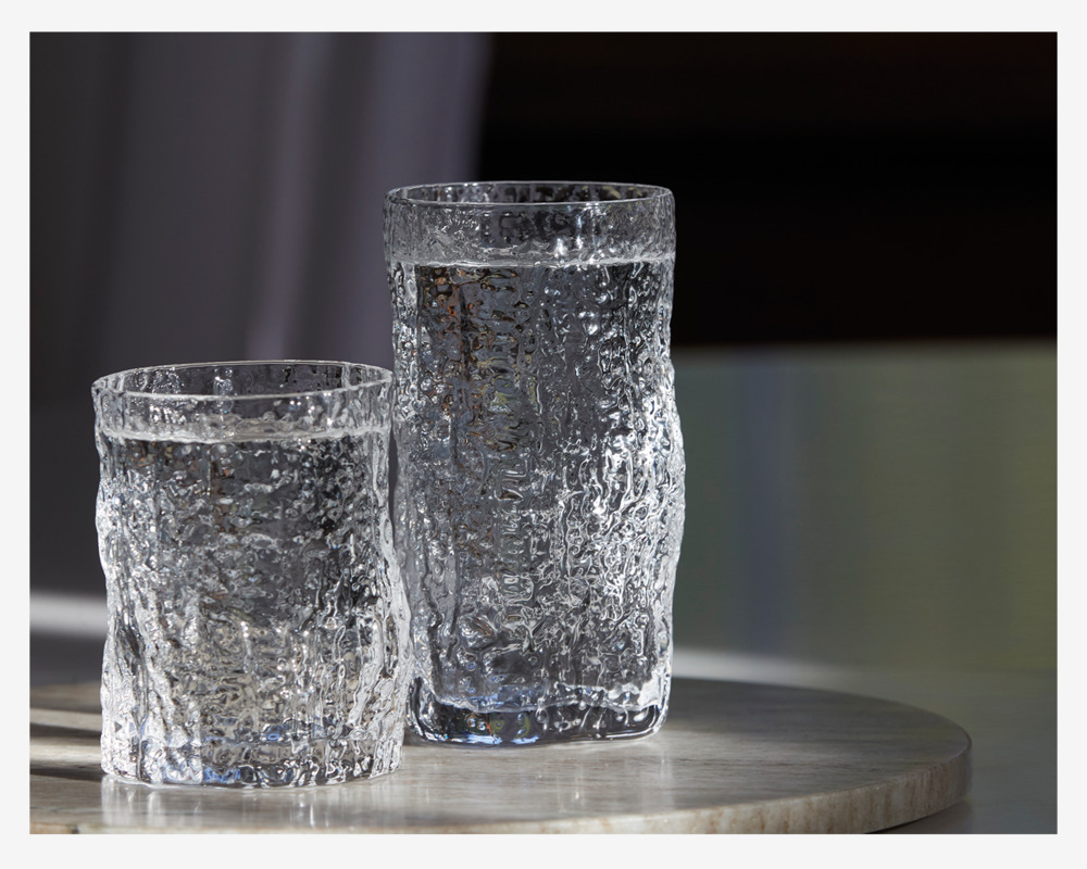 Glas Organisk Form Klar H.13,5 cm 