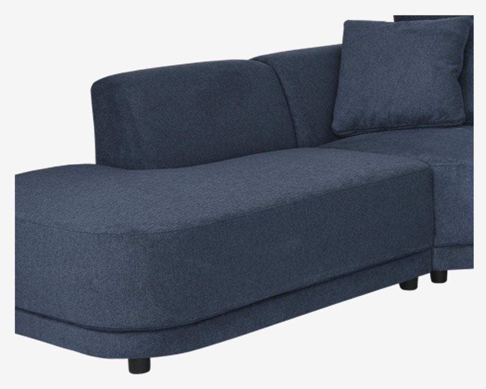 Sofa U-Shape Venstre Blå