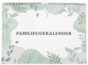 Organize Familieugekalender A3 - ass. varianter
