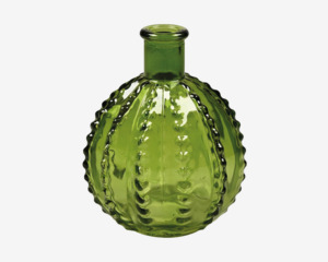 Vase Runde Grøn H.12 x Ø.10,5 cm 