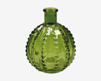 Vase Runde Grøn H.12 x Ø.10,5 cm 