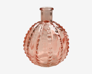 Vase Runde Pink H.12 x Ø.10,5 cm 