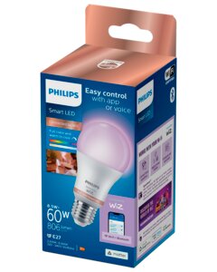 PHILIPS Smart LED-pære 8W E27 A60 - Full Color